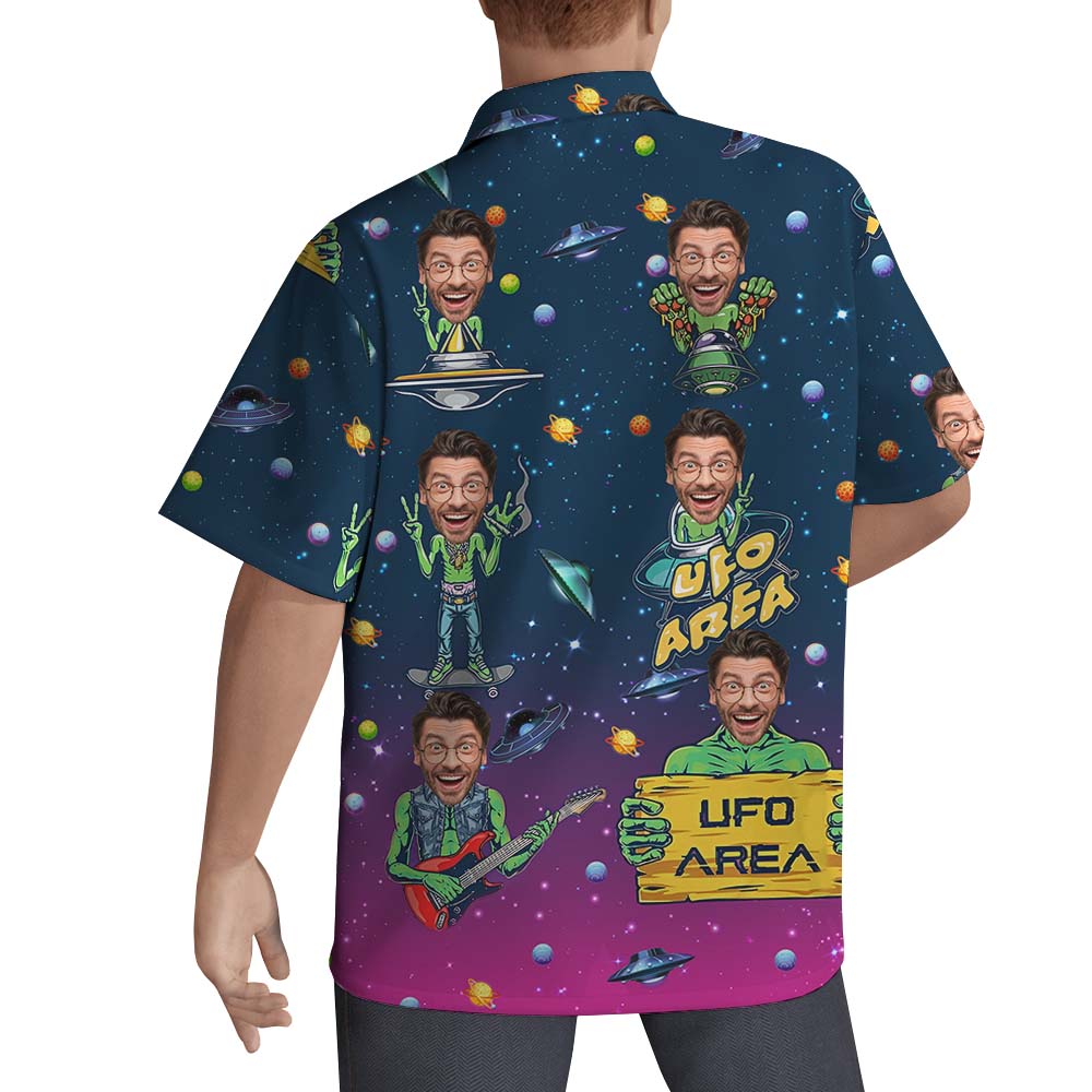Custom Face Aliens Hawaiian Shirt
