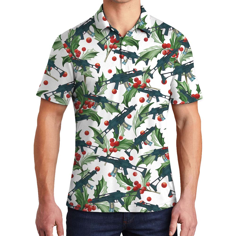 Aloha Men's Polo With Gun Military Pattern - variant image 1