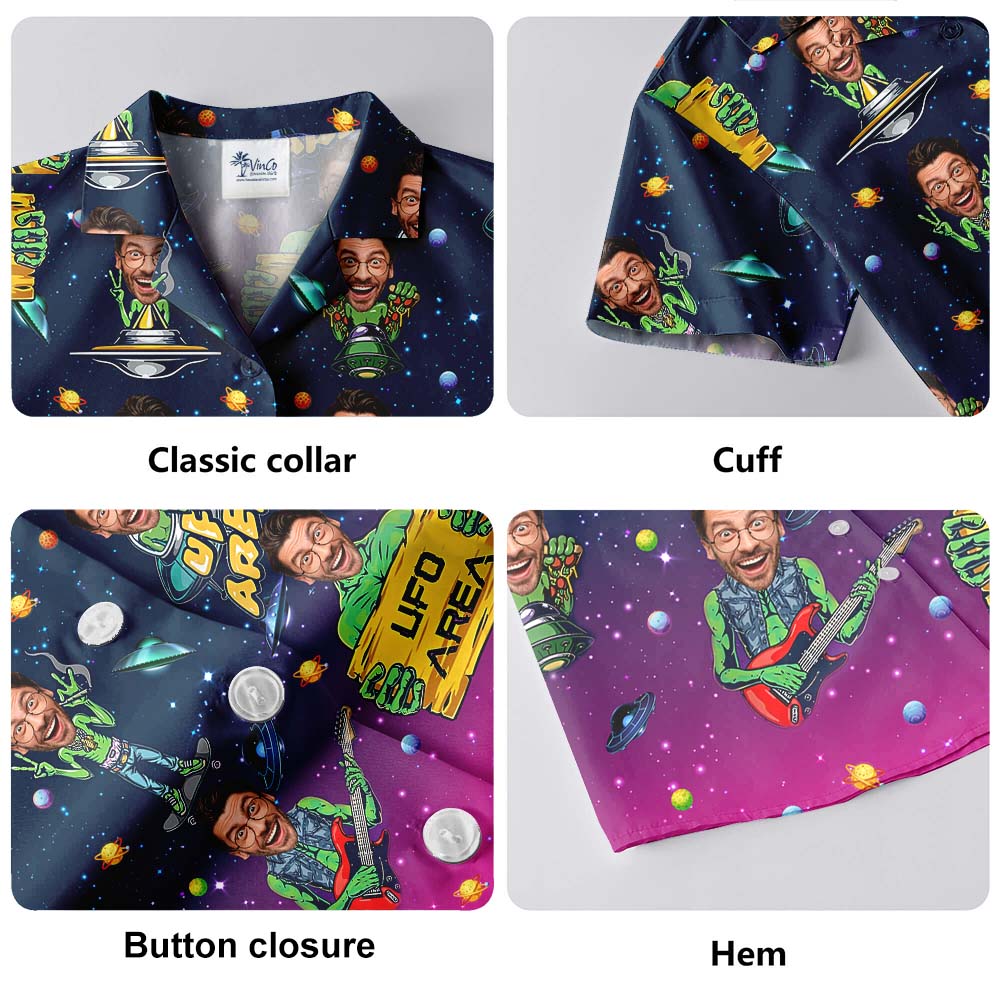 Custom Face Aliens Hawaiian Shirt