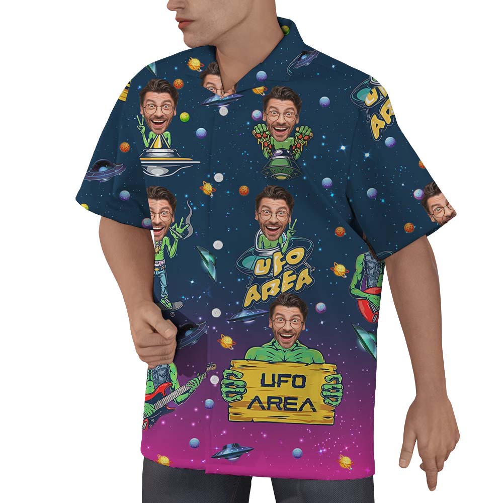 Custom Face Aliens Hawaiian Shirt