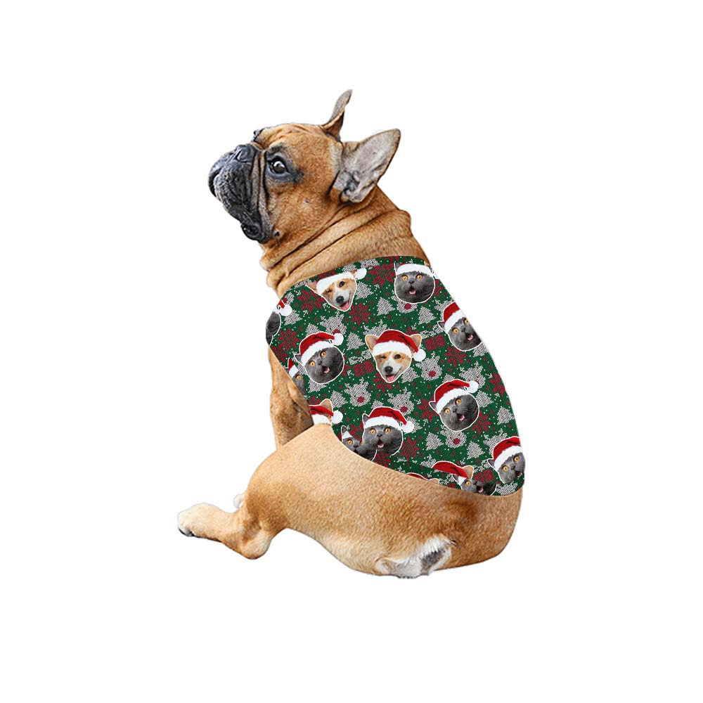 Christmas Custom Pet Face Matching Family Outfits