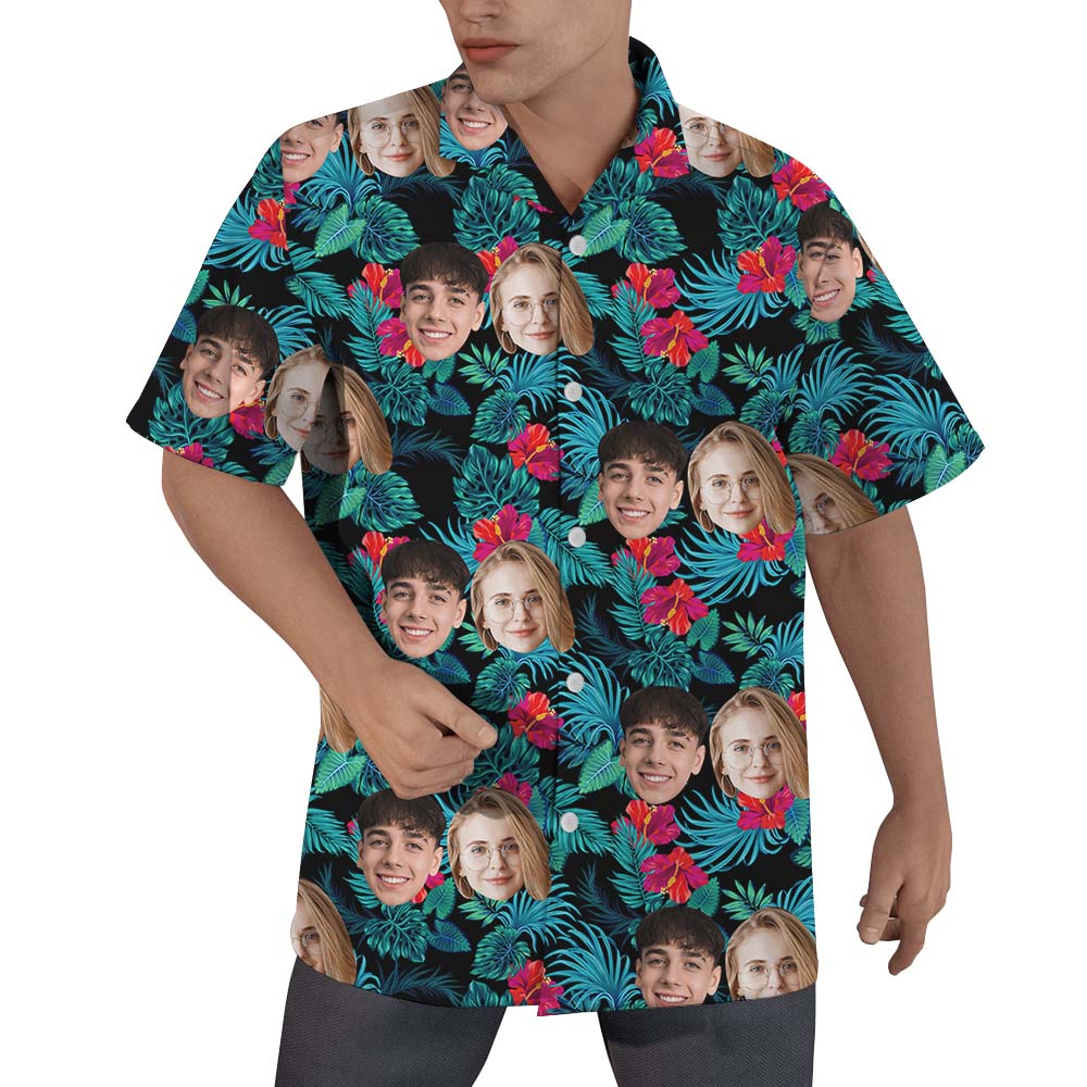 Tropical Custom Aloha Shirt With Faces - variant image 1