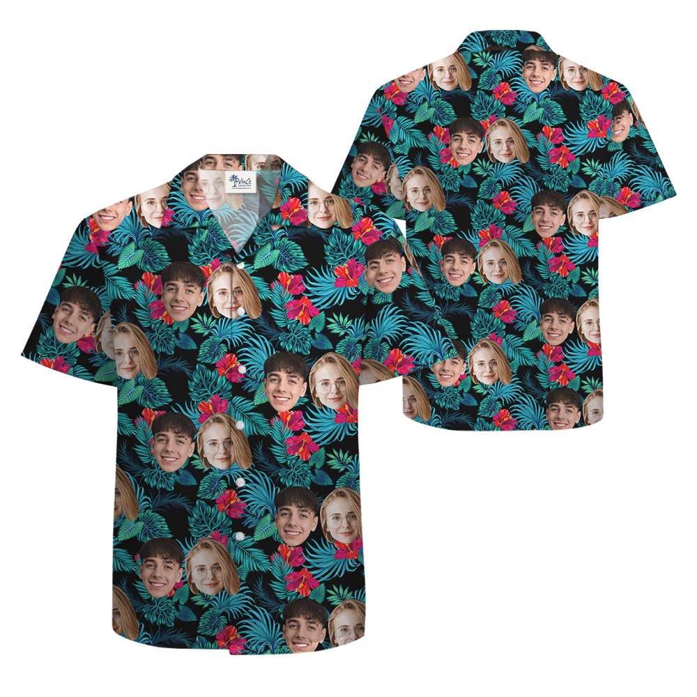 Tropical Custom Aloha Shirt With Faces