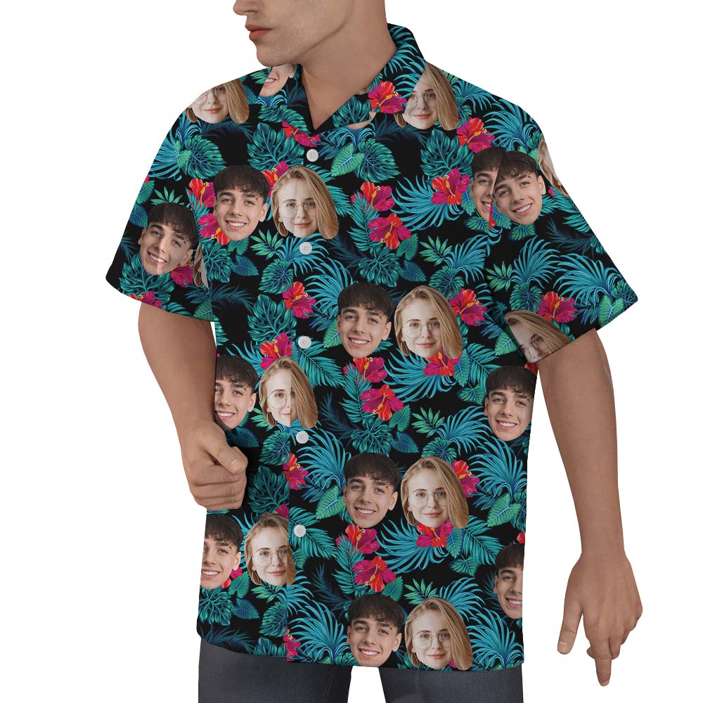 Tropical Custom Aloha Shirt With Faces