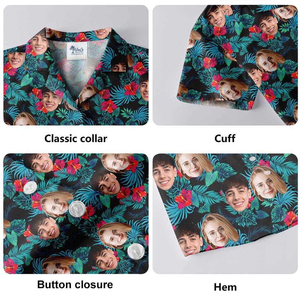 Tropical Custom Aloha Shirt With Faces