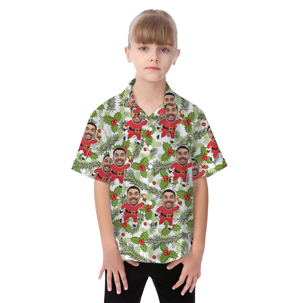 Custom Xmas Santa Family Aloha Matching Outfits