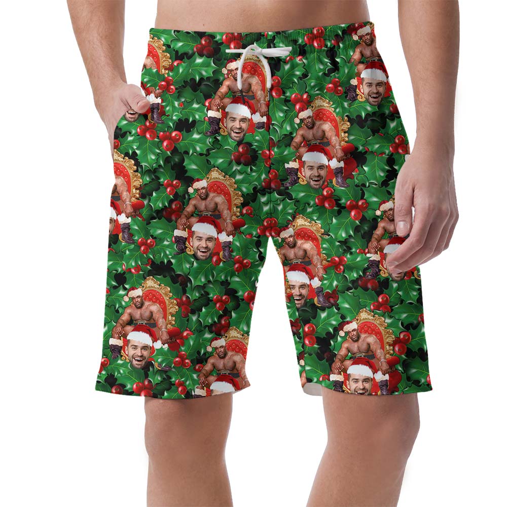 Personalized Face Tropical Aloha Men's Shorts - variant image 1