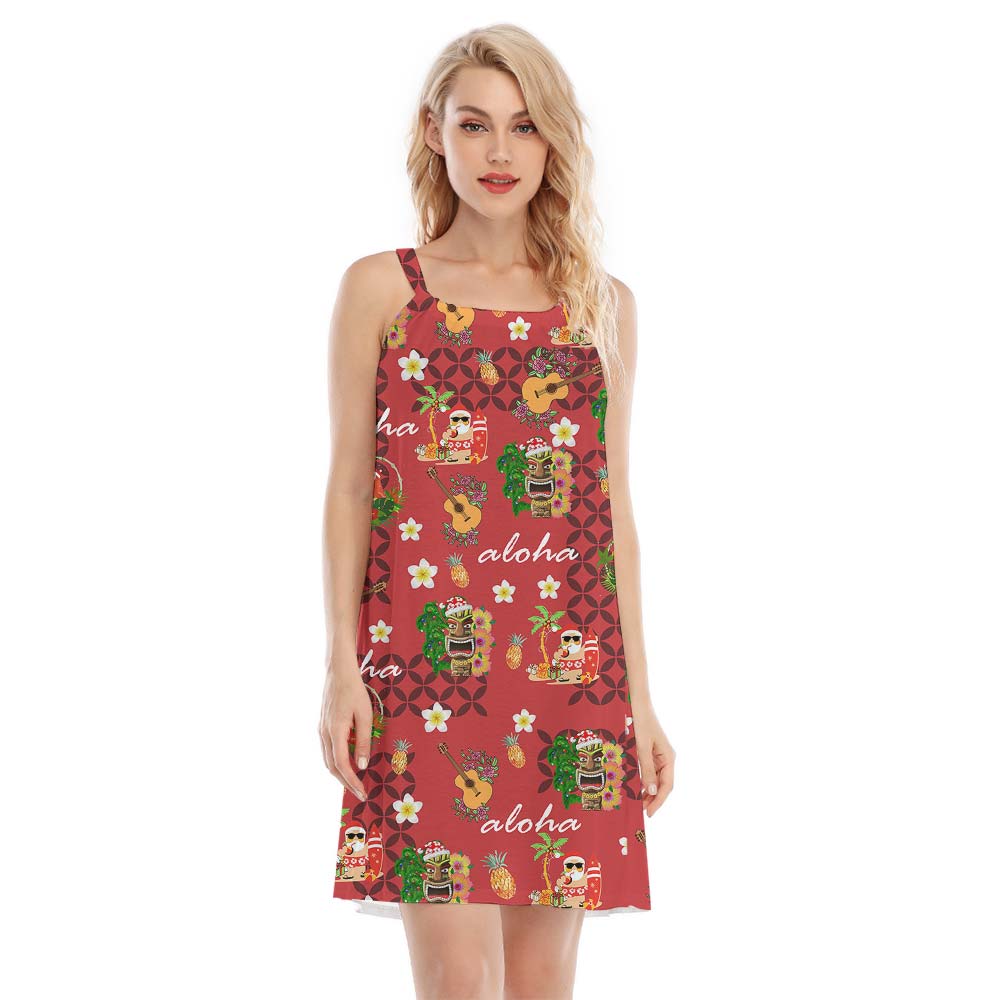Women's Aloha Cami Dress With Santa Pattern - variant image 1