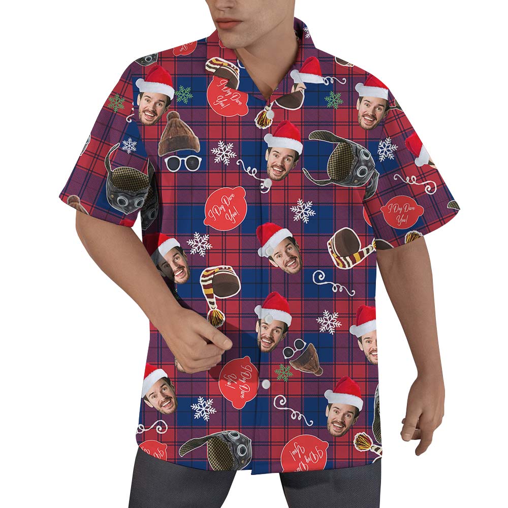 Christmas Custom Buffalo Plaid Hawaiian Shirt For Men - variant image 1