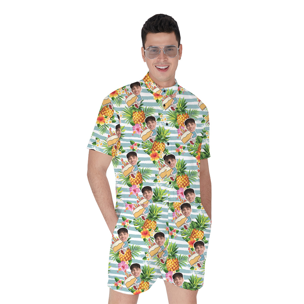 Custom Face Birthday Aloha Romper for Men with Face - variant image 1