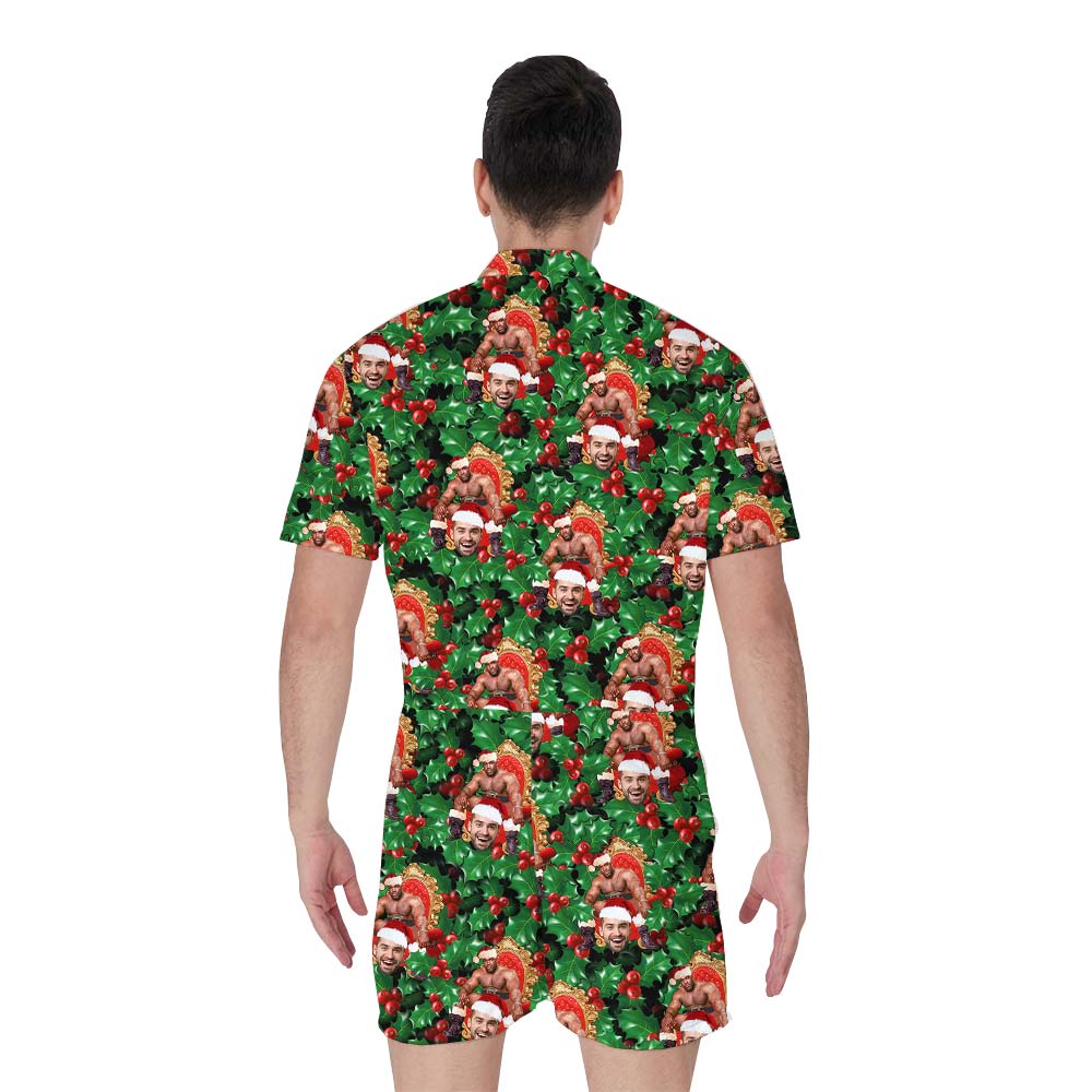 Aloha Tropical Personalized Men's Romper