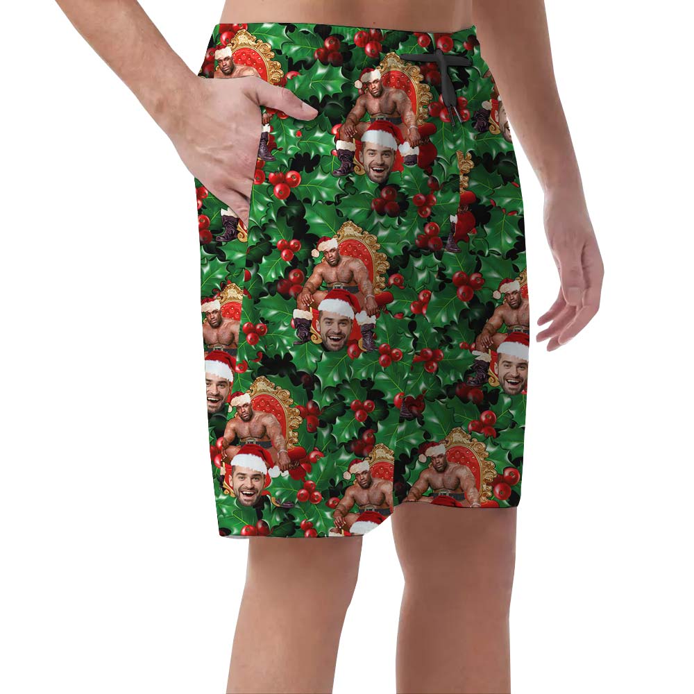 Personalized Face Tropical Aloha Men's Shorts