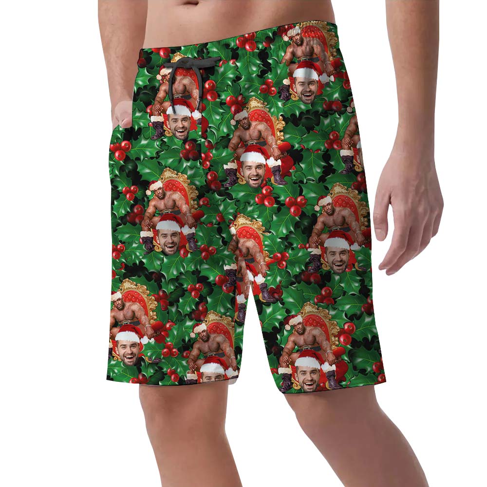 Personalized Face Tropical Aloha Men's Shorts