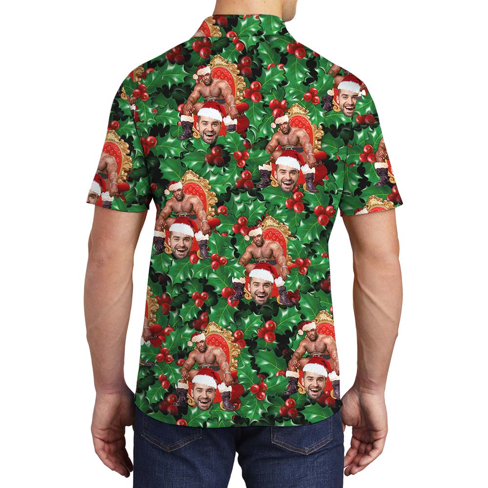 Tropical Custom Men's Polo With Pine Tree