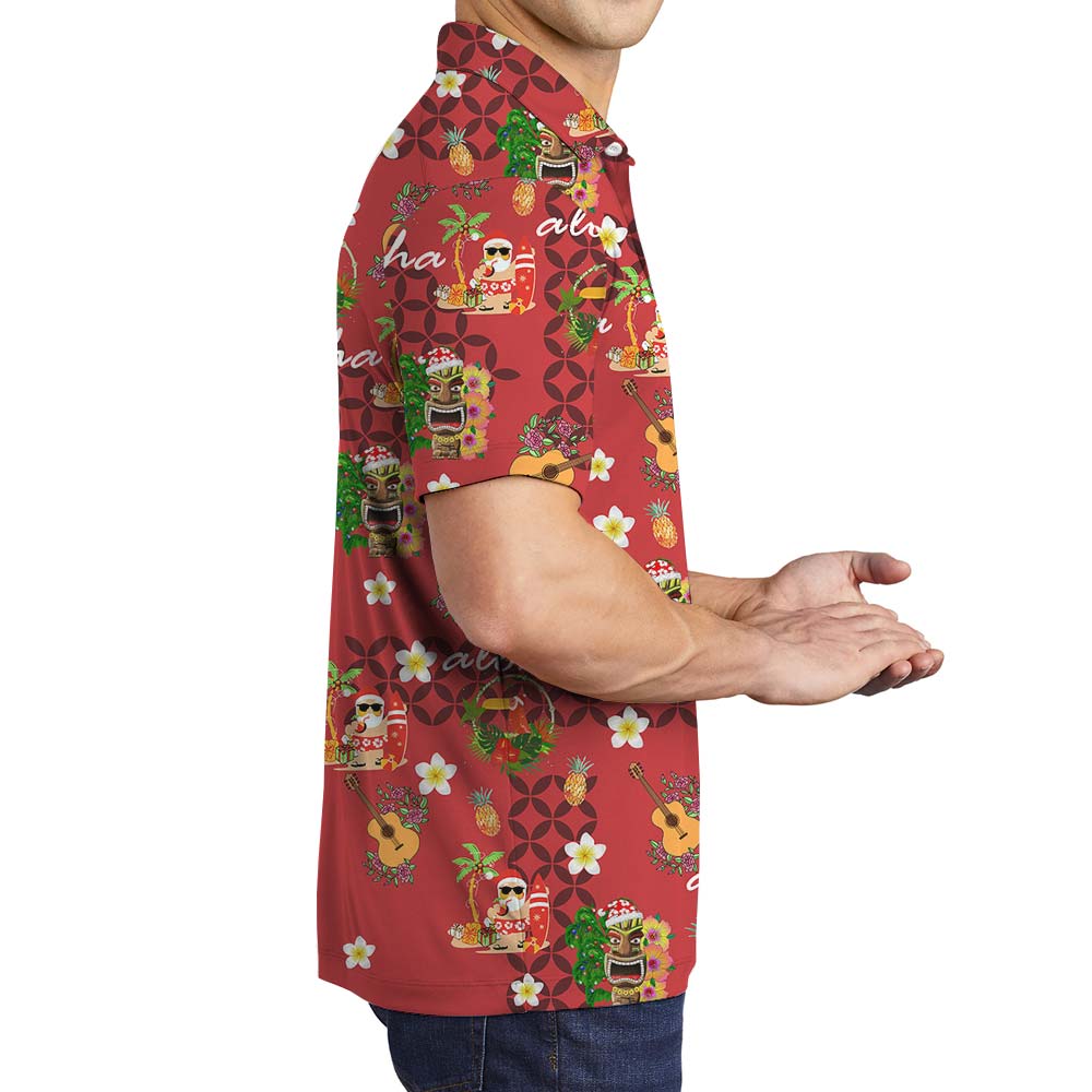 Aloha Men's Polo For Summer Vacation