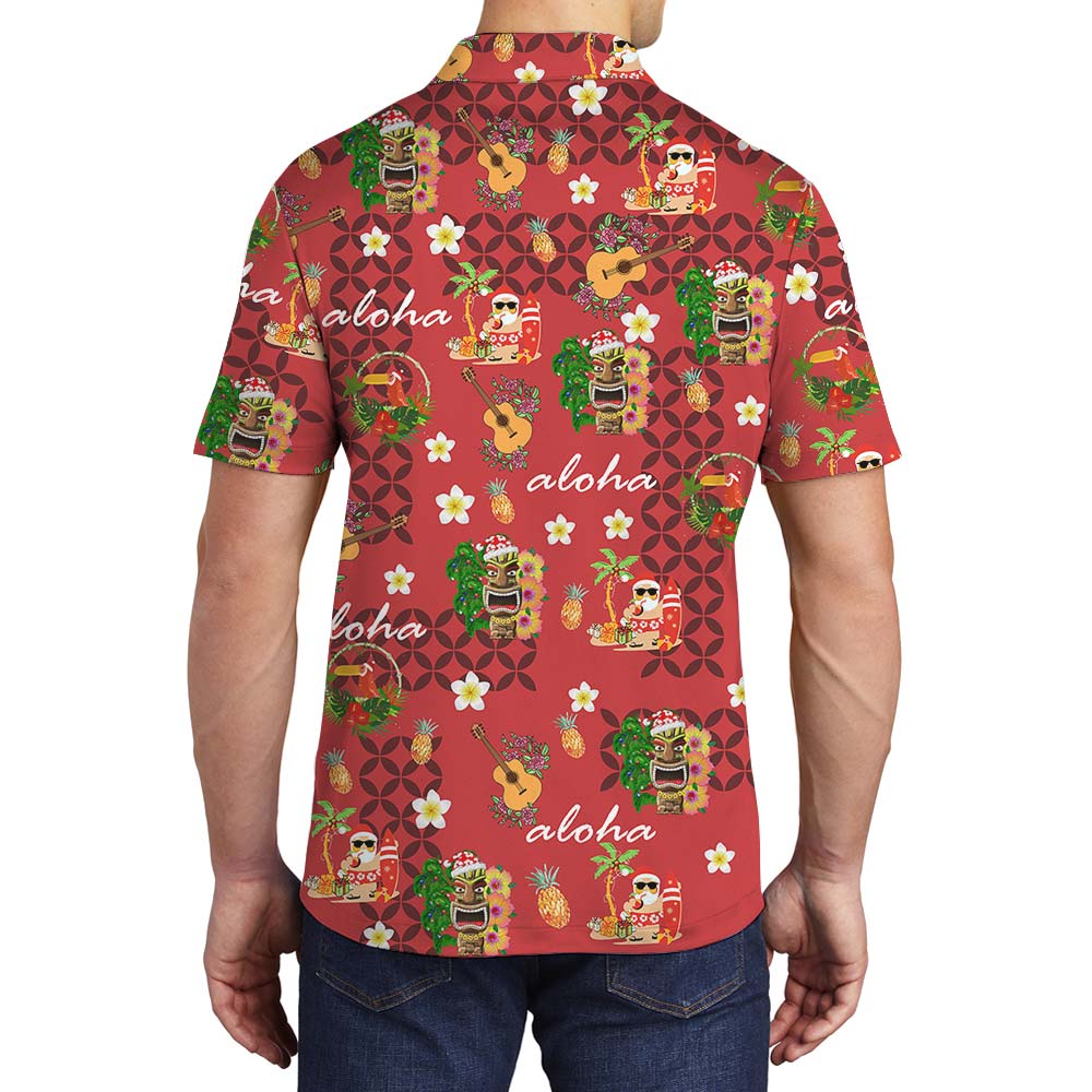 Aloha Men's Polo For Summer Vacation