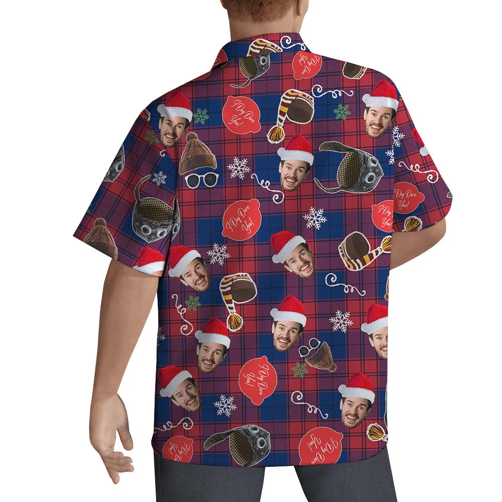 Christmas Custom Buffalo Plaid Hawaiian Shirt For Men