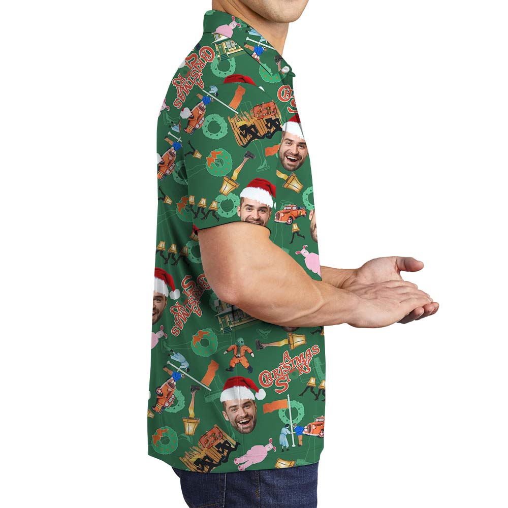 Christmas Personalized Aloha Men's Polo