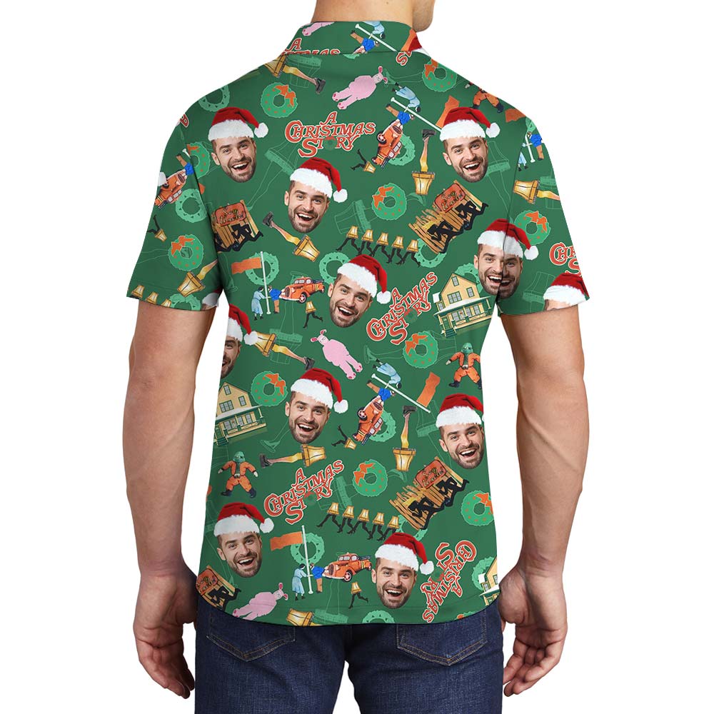 Christmas Personalized Aloha Men's Polo