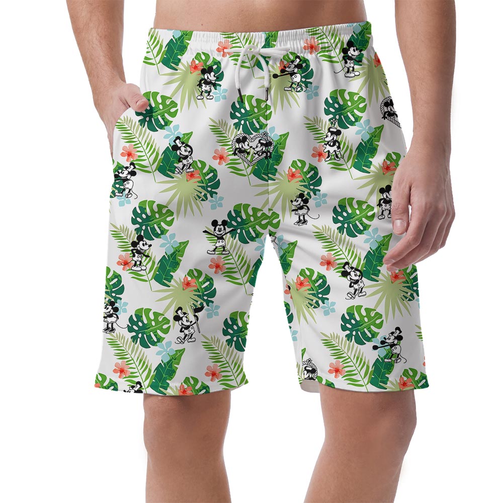 Men's Summer Beach Shorts With Mickey Mouse Steamboat Willie - variant image 1