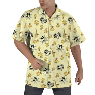 Steamboat Willie Mickey Rubber Duck Hawaiian Shirt