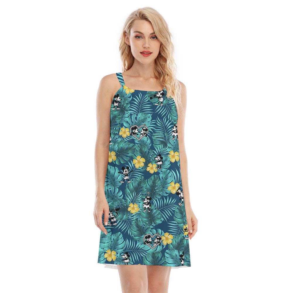 Cute Mickey Mouse Women's Aloha Dress Steamboat Willie - variant image 1