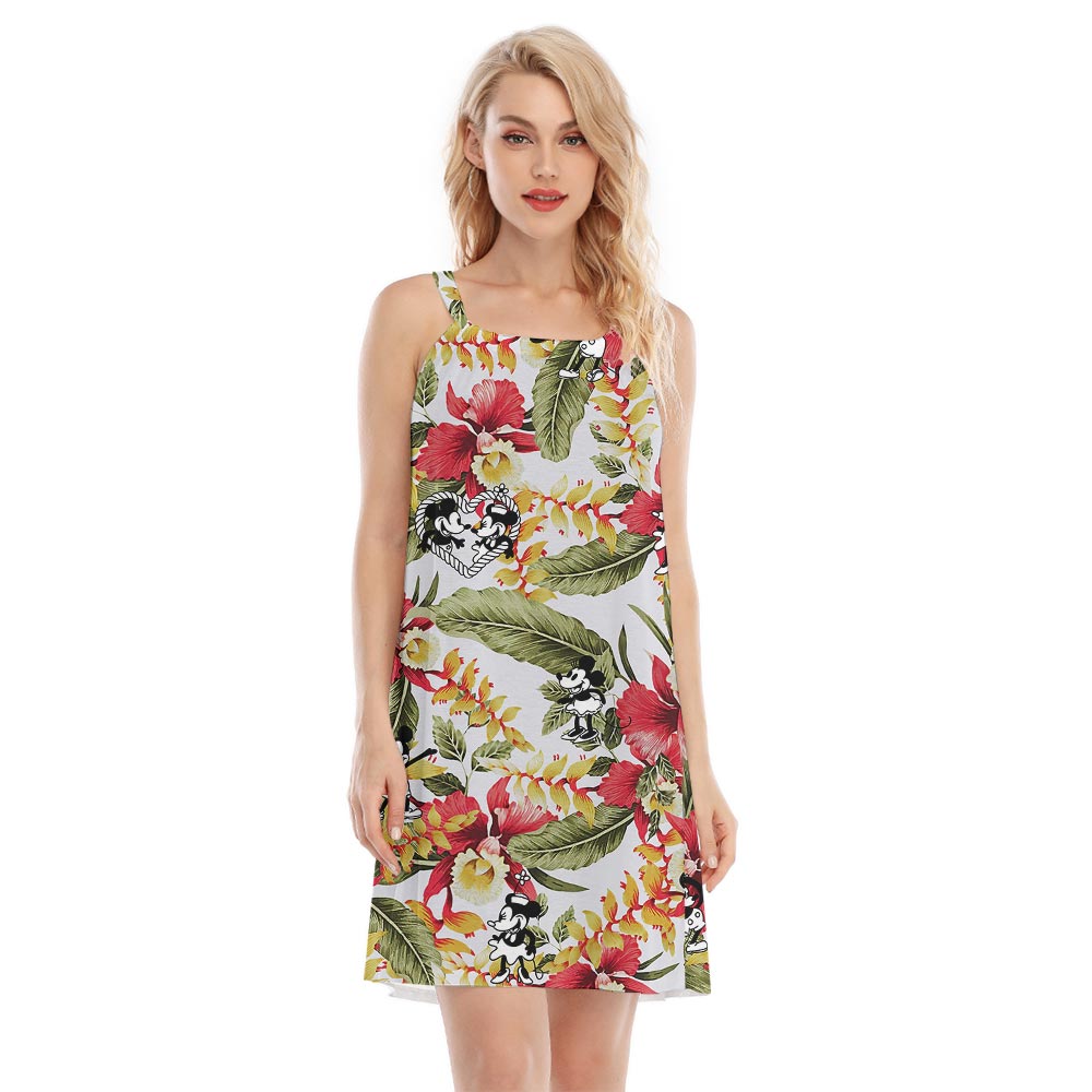 Pretty Women's Summer Dress With Mickey Steamboat Willie - variant image 1