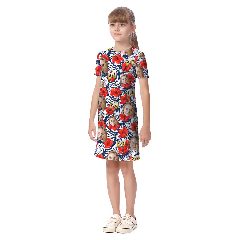 Custom Face Anniversary Matching Family Hawaiian Shirt