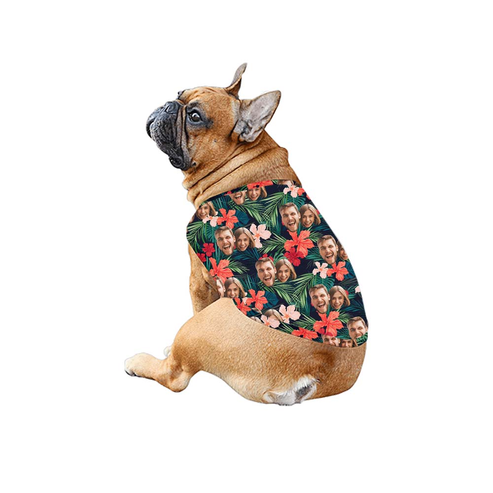 Custom Face Tropical And Floral Matching Family Hawaiian Outfits