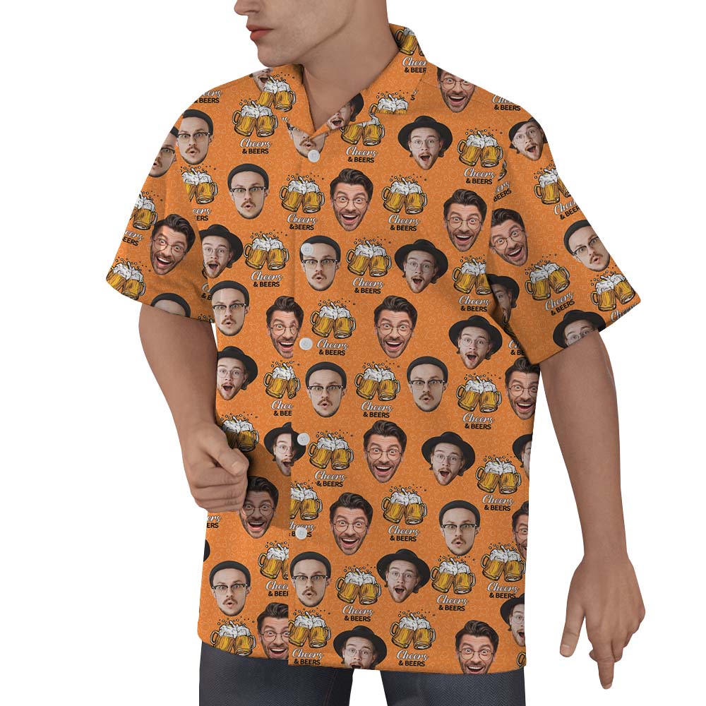 Beer And Cheer Custom Hawaiian Shirt With 2 Faces