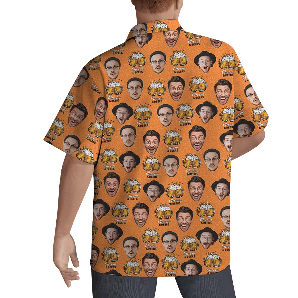 Beer And Cheer Custom Hawaiian Shirt With 2 Faces