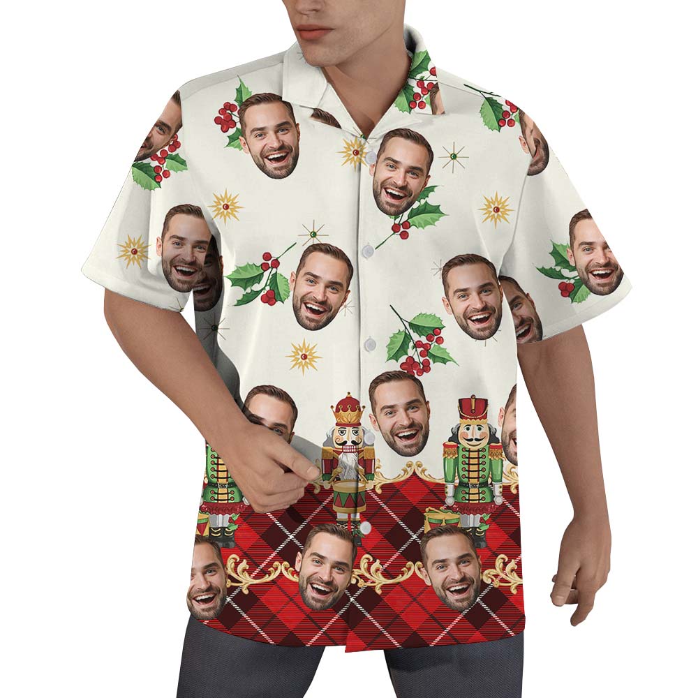 Nutcracker Custom Face Men Hawaiian Shirt - variant image 1