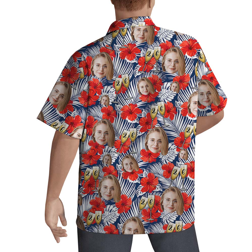 Custom Hawaiian Shirt With Birthday Photo