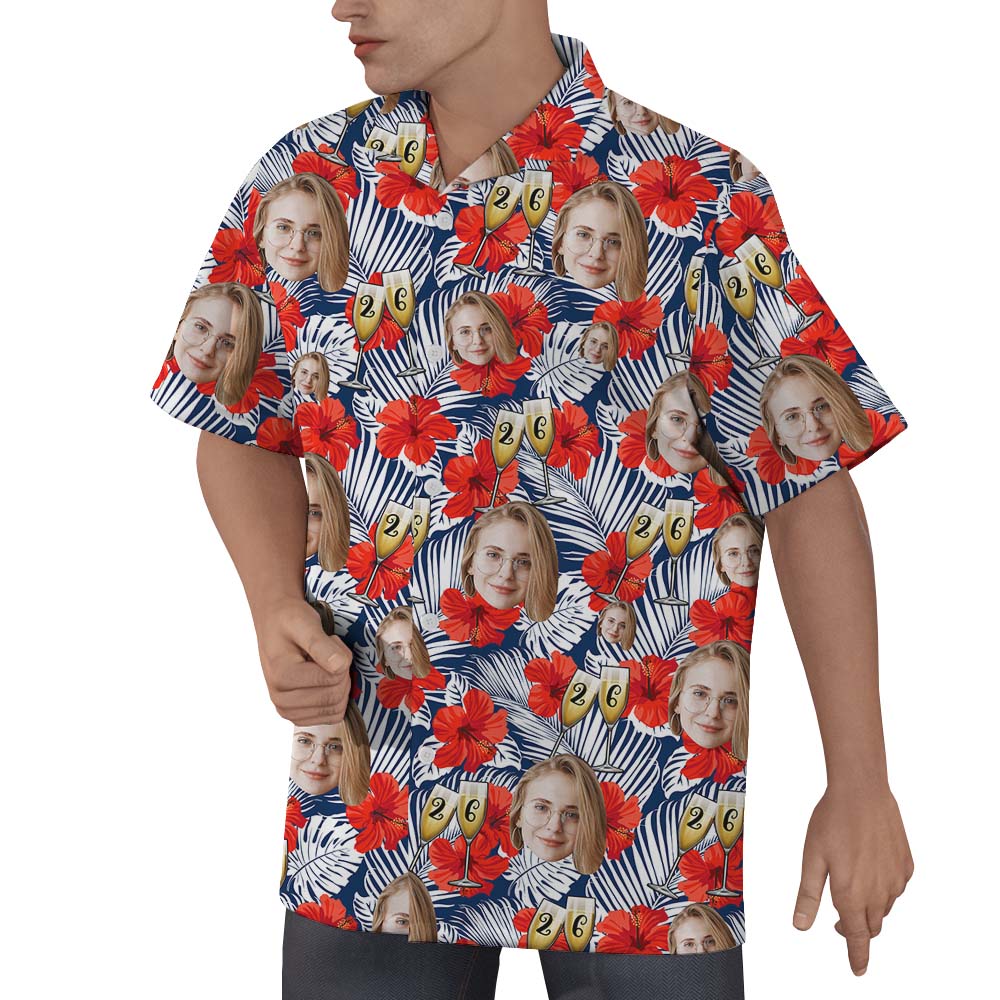 Custom Hawaiian Shirt With Birthday Photo