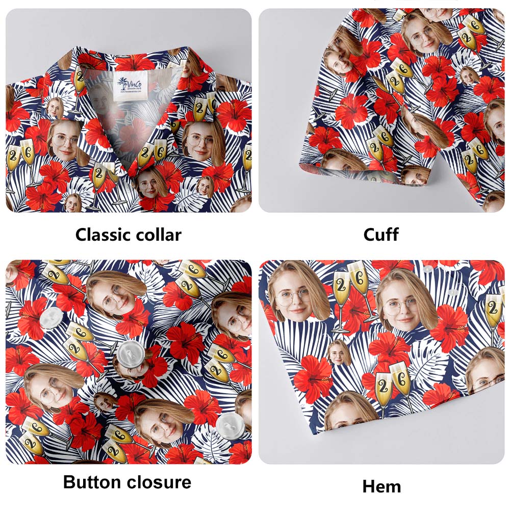 Custom Hawaiian Shirt With Birthday Photo