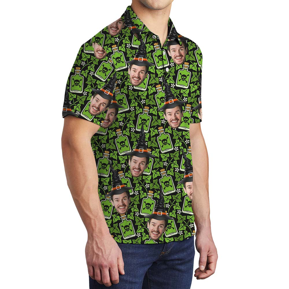 St. Patrick's Day Custom Face Men's Polo
