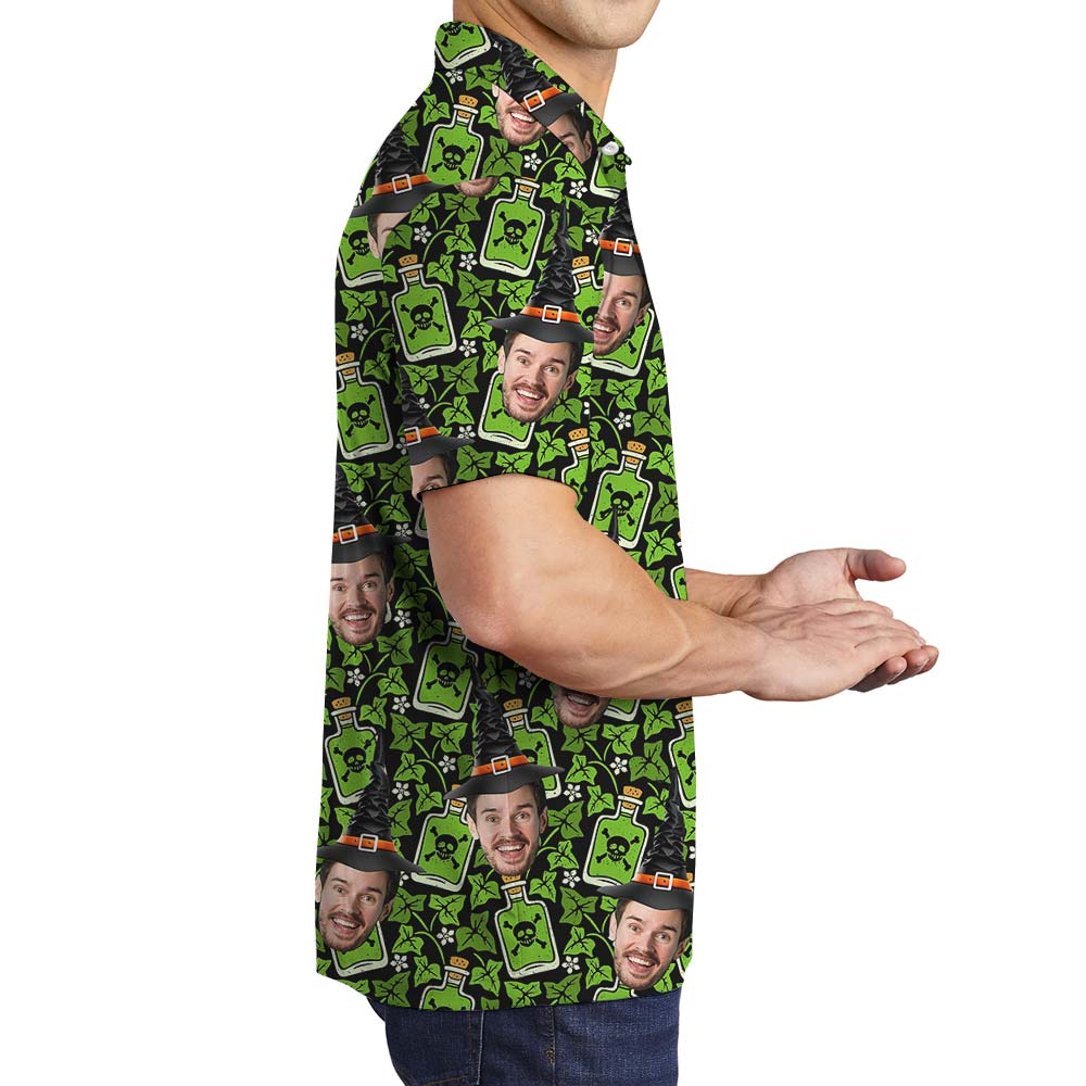 St. Patrick's Day Custom Face Men's Polo