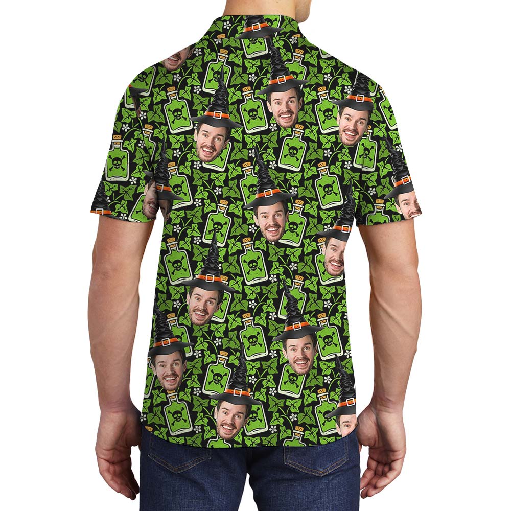 St. Patrick's Day Custom Face Men's Polo