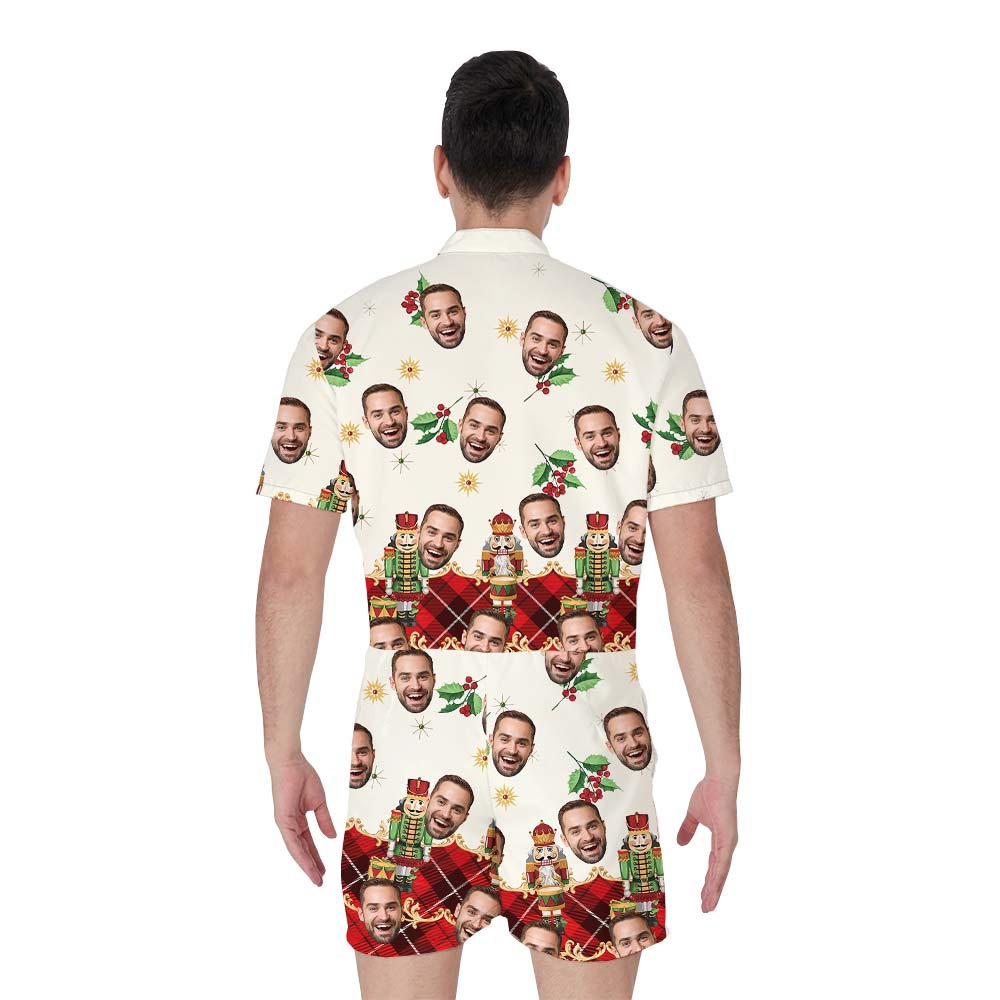 Personalized Nutcracker Men's Romper For Vacation