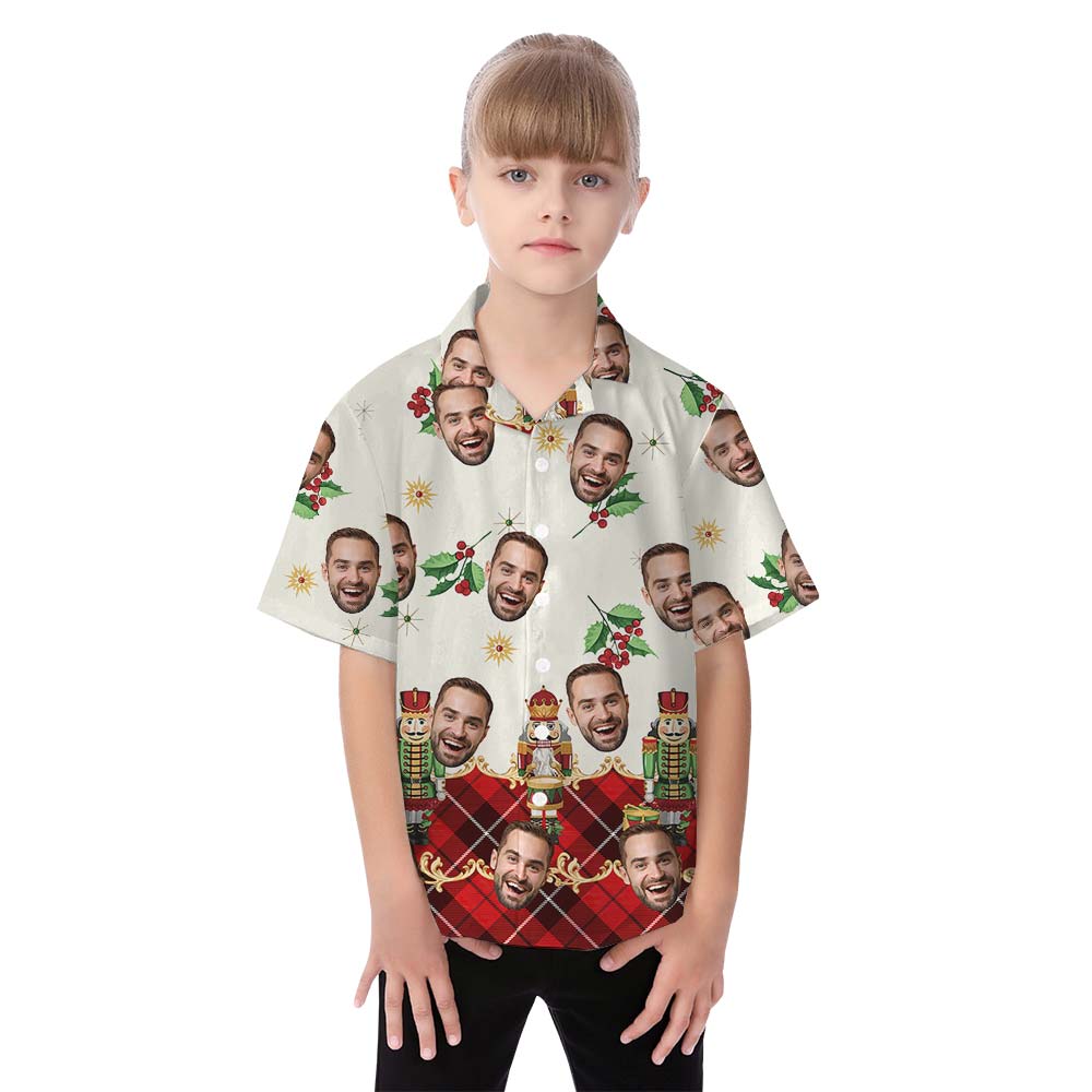 Custom Face Nutcracker Family Hawaiian Matching