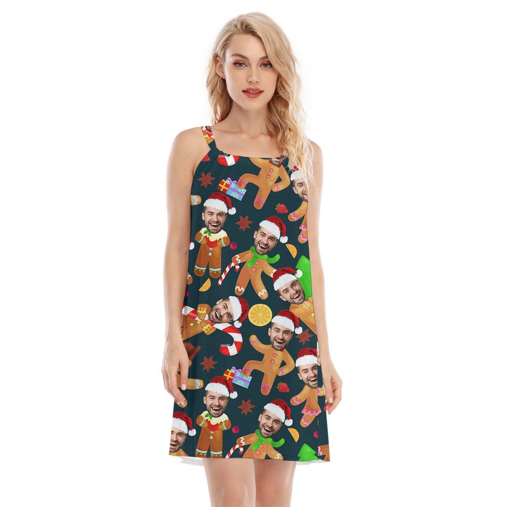 Gingerbread Personalized Hawaiian Cami Dress - variant image 1