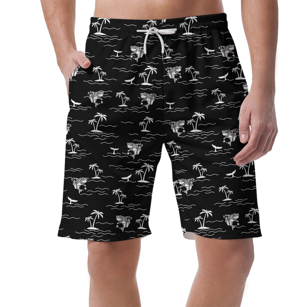Summer Vacation Of Shark Hawaiian Men's Shorts - variant image 1