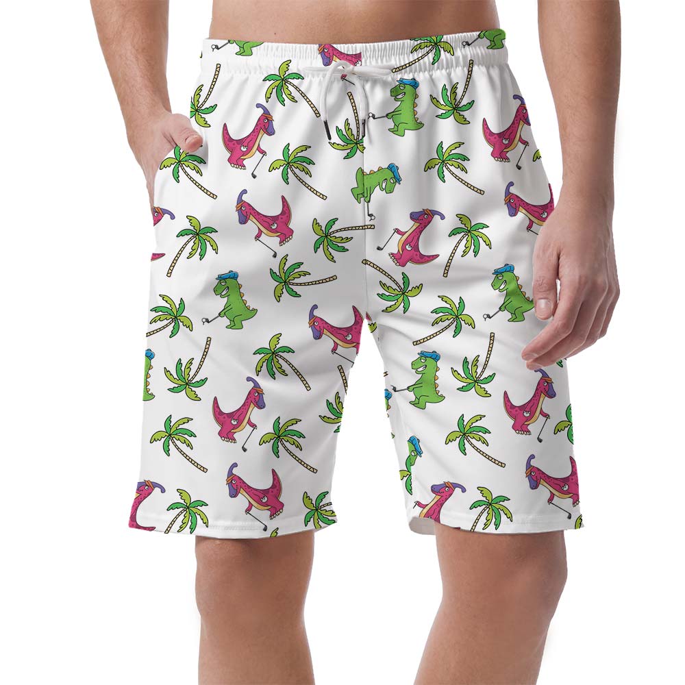 Dinosaur With Golf Hawaiian Short For Men - variant image 1