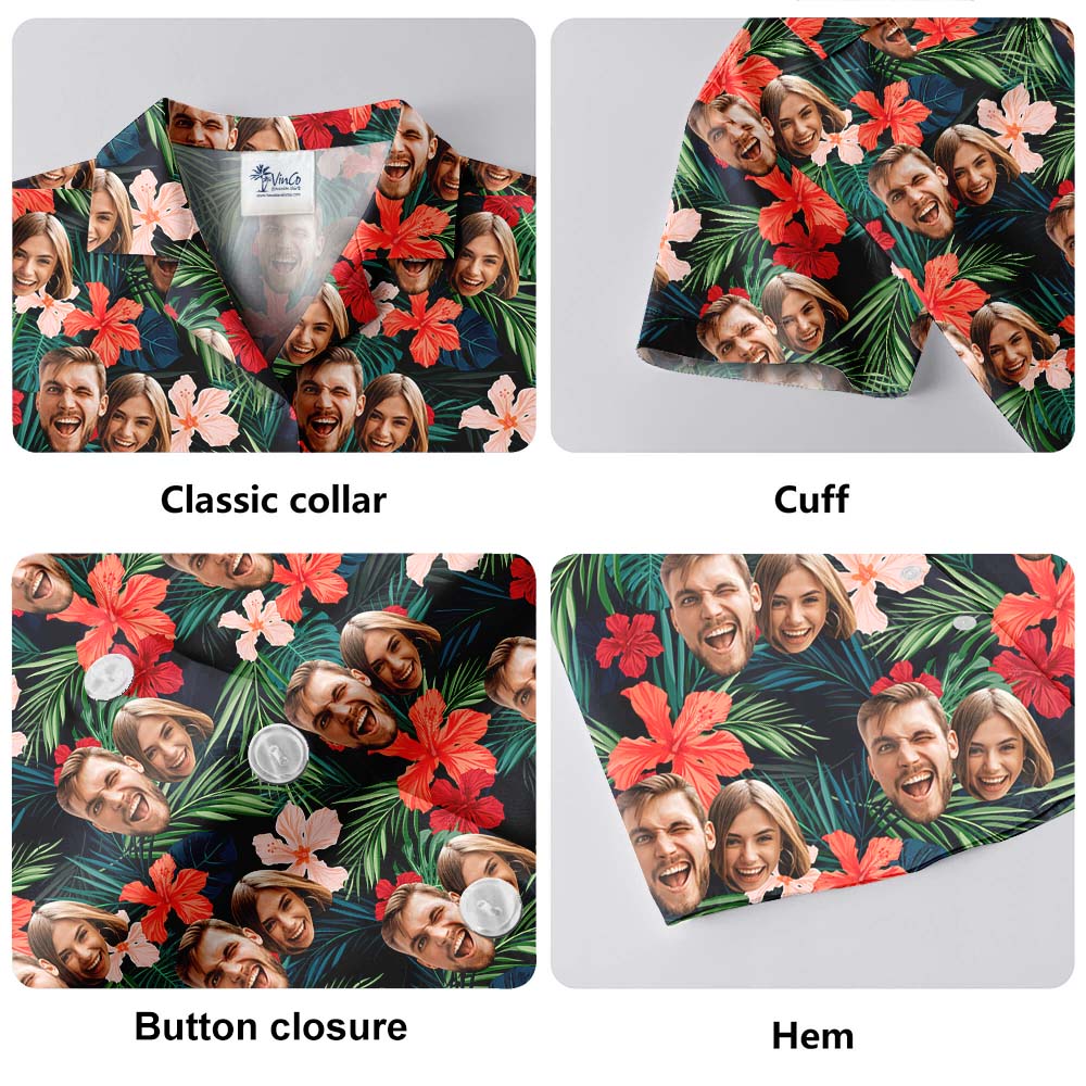 Custom Hawaiian Shirts With Face Preview