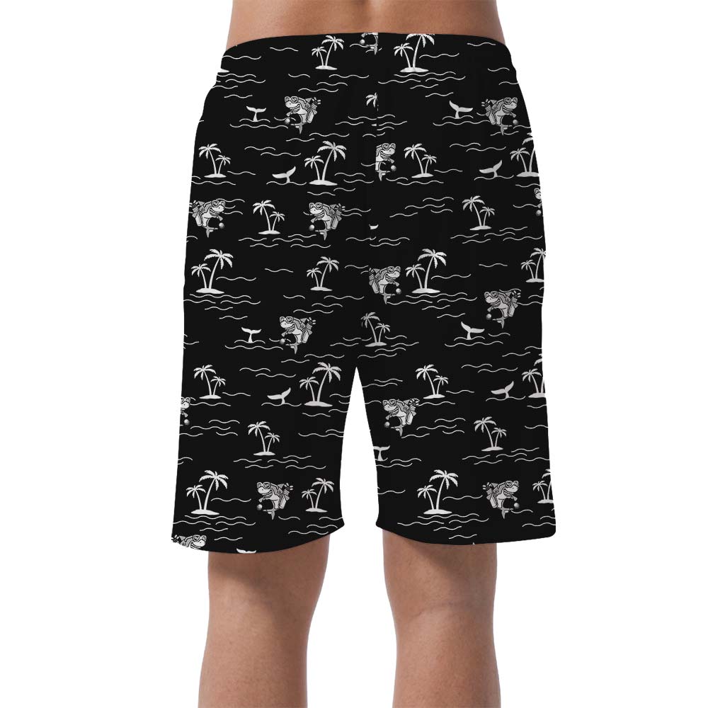 Summer Vacation Of Shark Hawaiian Men's Shorts
