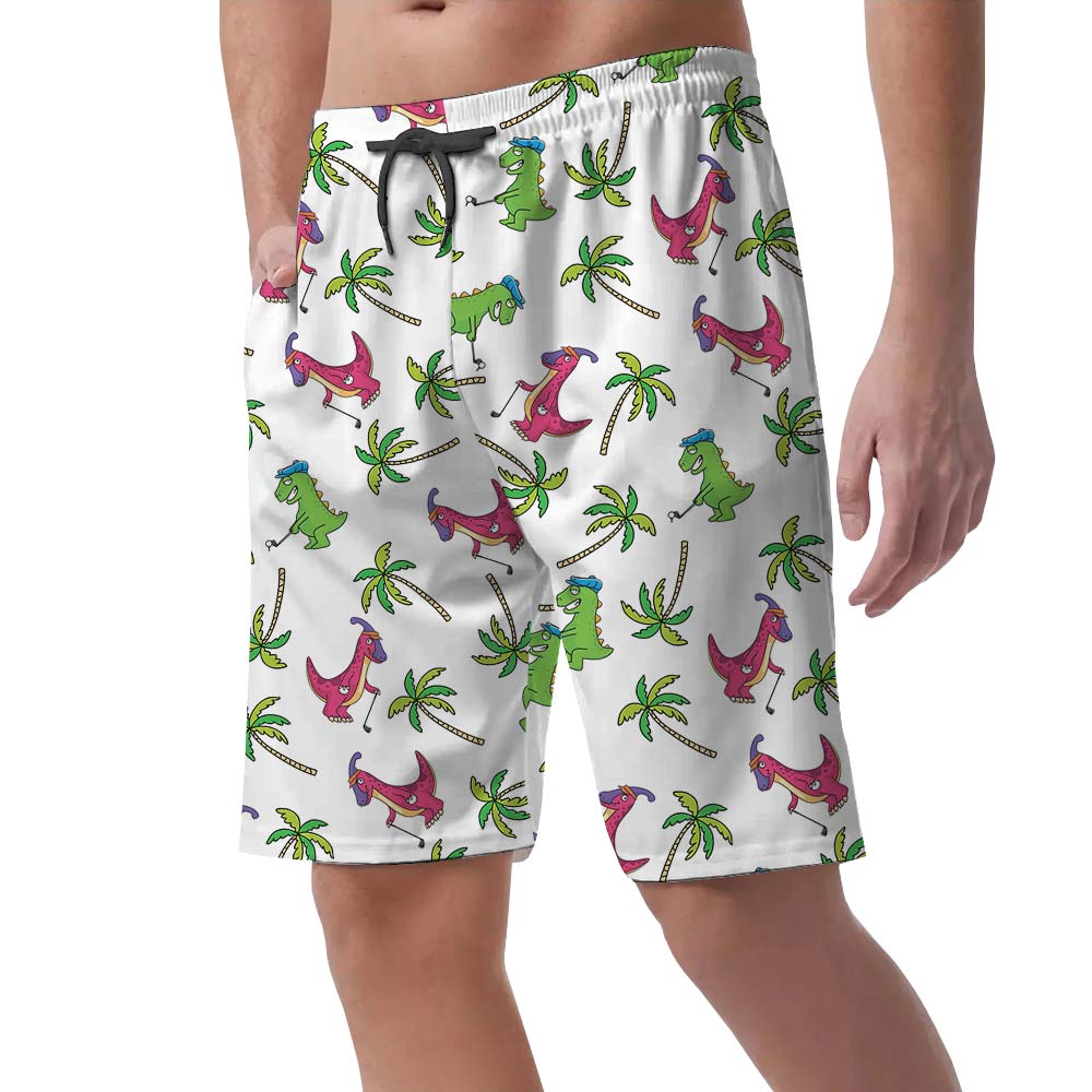 Dinosaur With Golf Hawaiian Short For Men