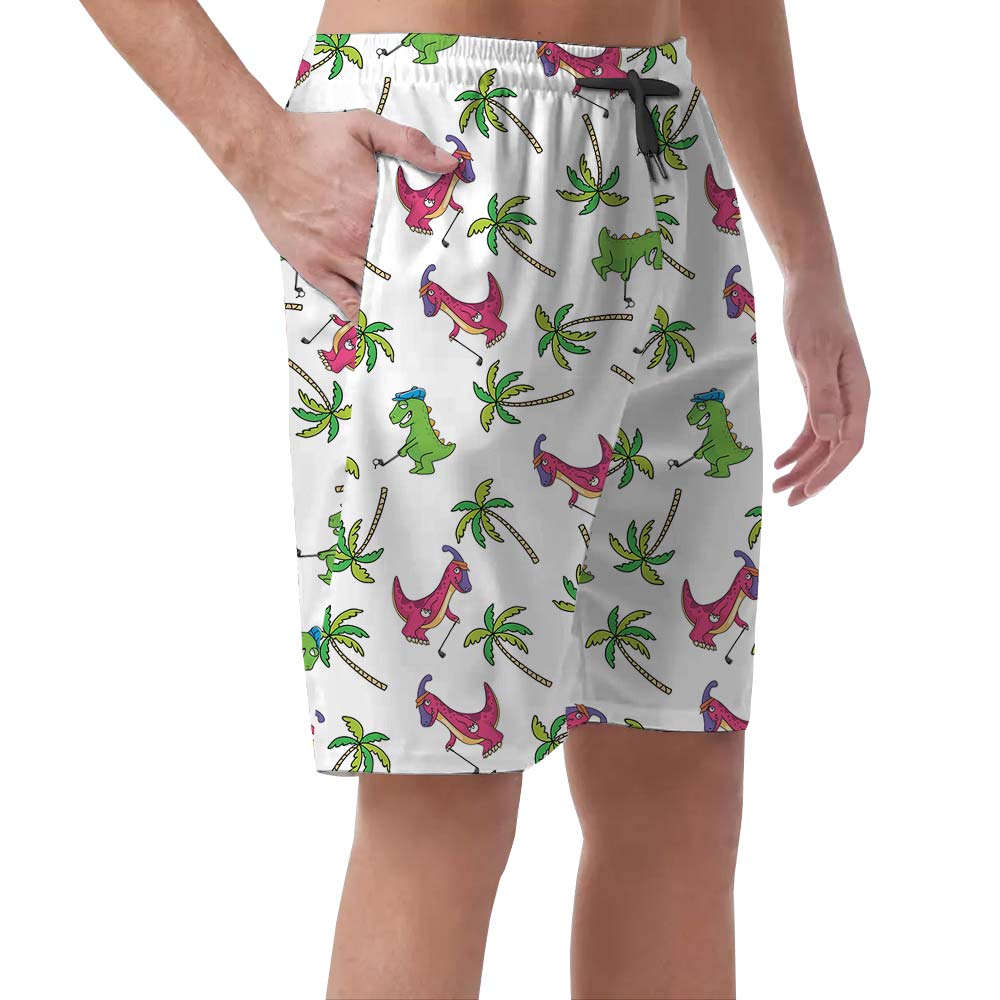 Dinosaur With Golf Hawaiian Short For Men