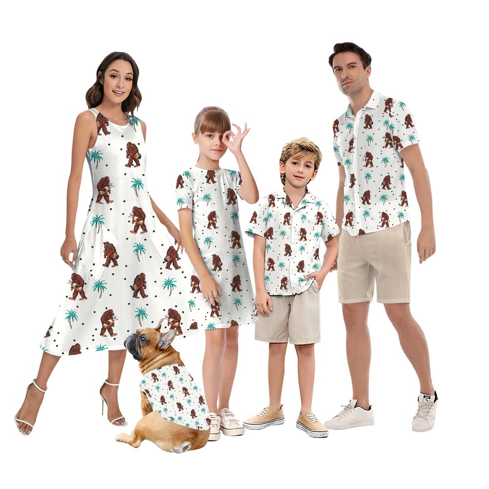 Summer Matching Bigfoot Family Aloha Outfits - variant image 1