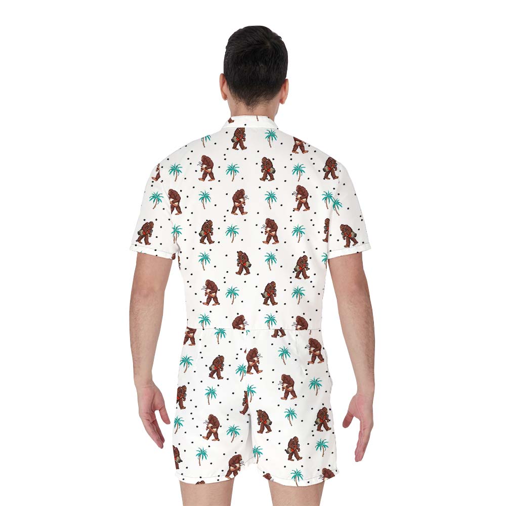 Matching Bigfoot Aloha Men's Romper