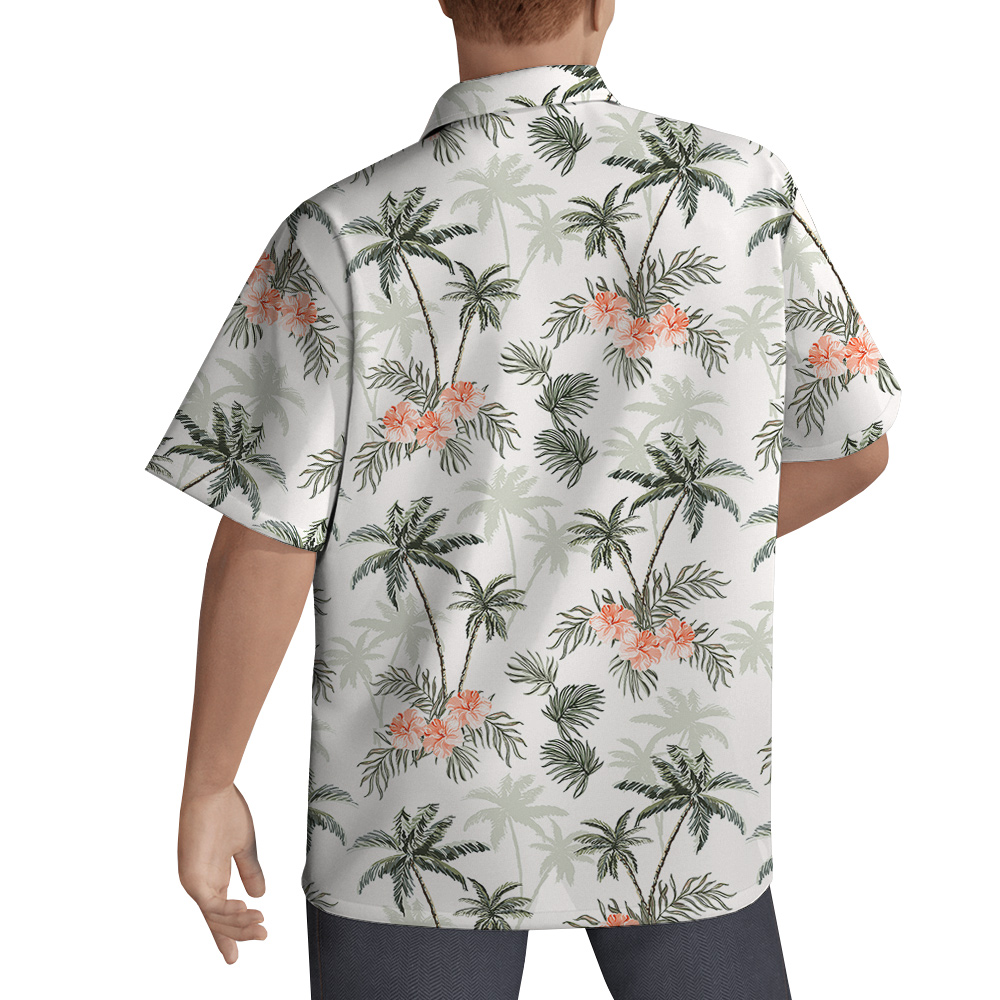 Dog in Pocket Custom Hawaiian Men Shirt With Dog Face